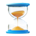 Hourglass symbolizing time efficiency