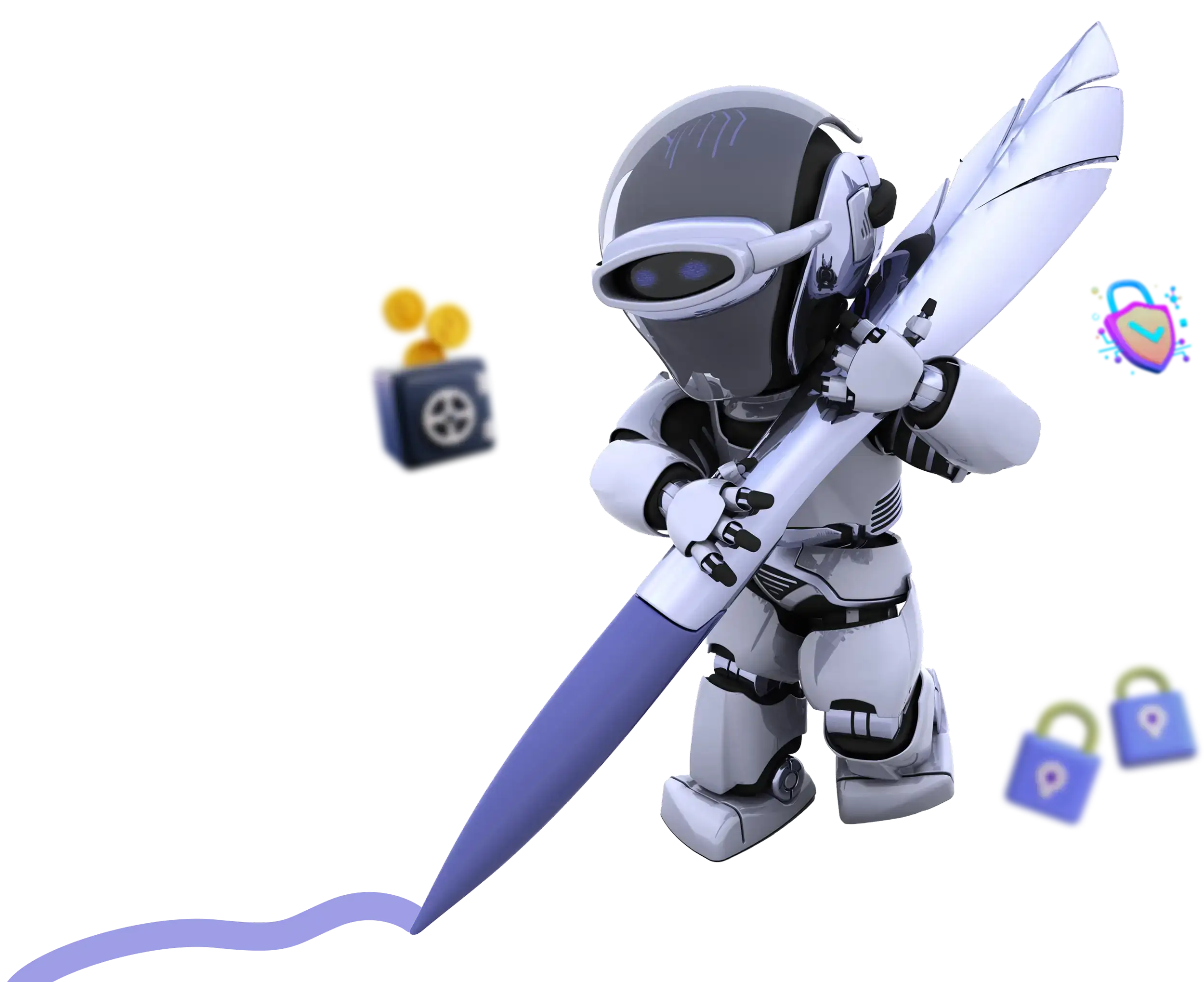 AI-enabled robot delivering digital insurance solutions for underwriting, finance, and cybersecurity